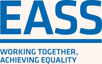 Equality Advice and Support Service (EASS) logo, with the slogan 'Working together, achieving equality.'